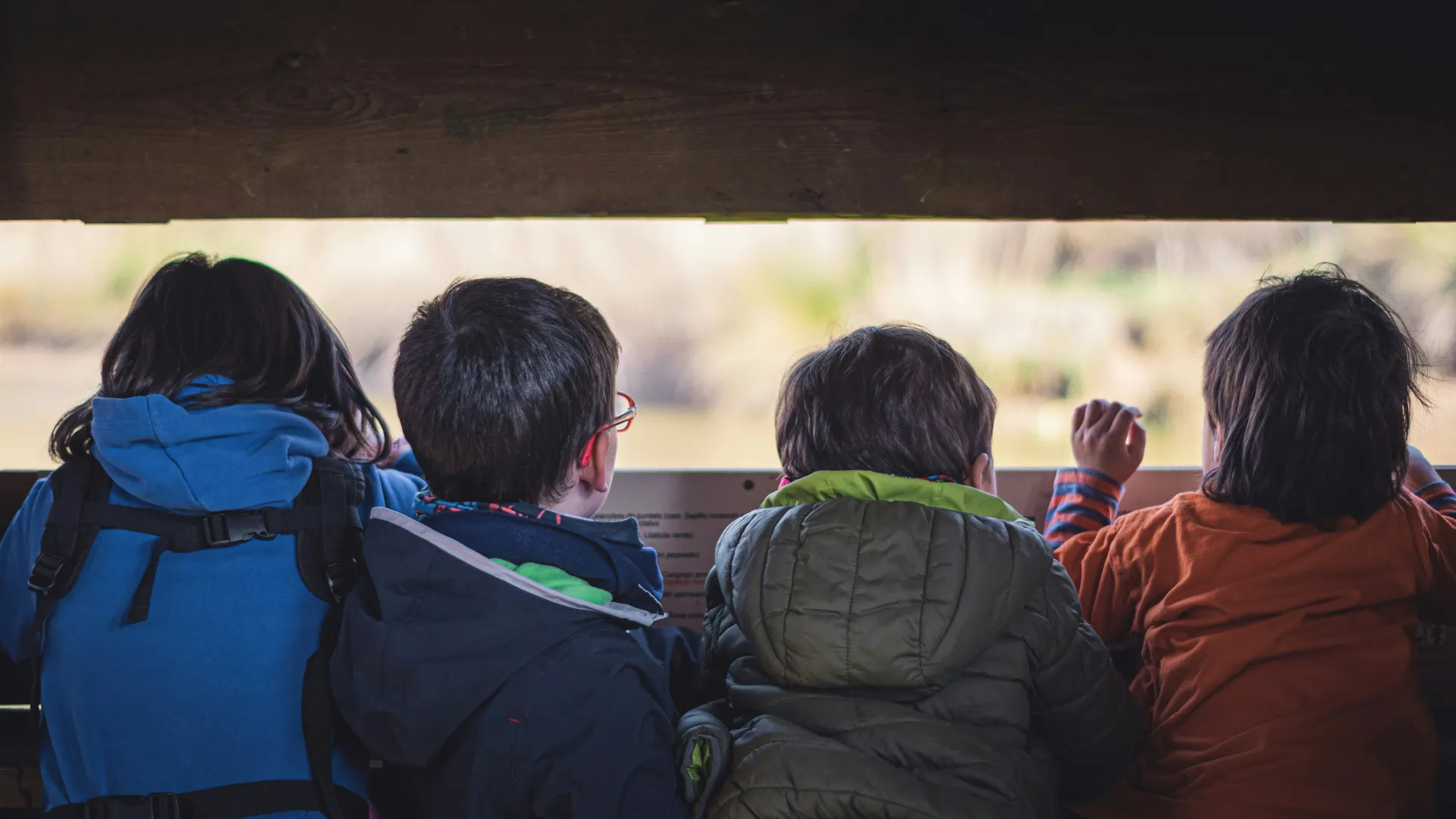 Kinder erkunden Natur